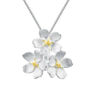 Elegant Forget-Me-Not Flower Necklace