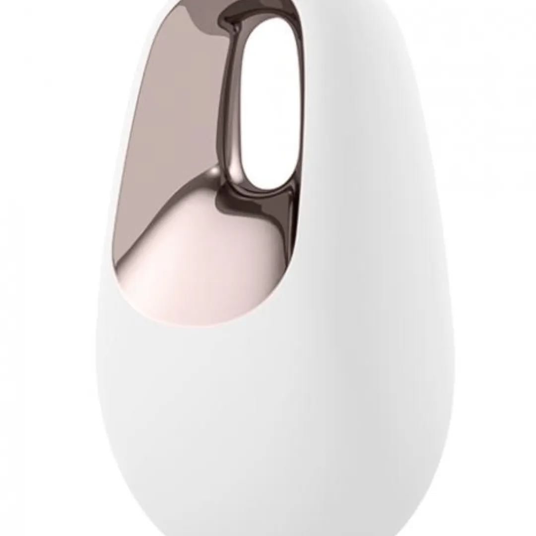 White Temptation Silicone Rechargeable External Vibrator